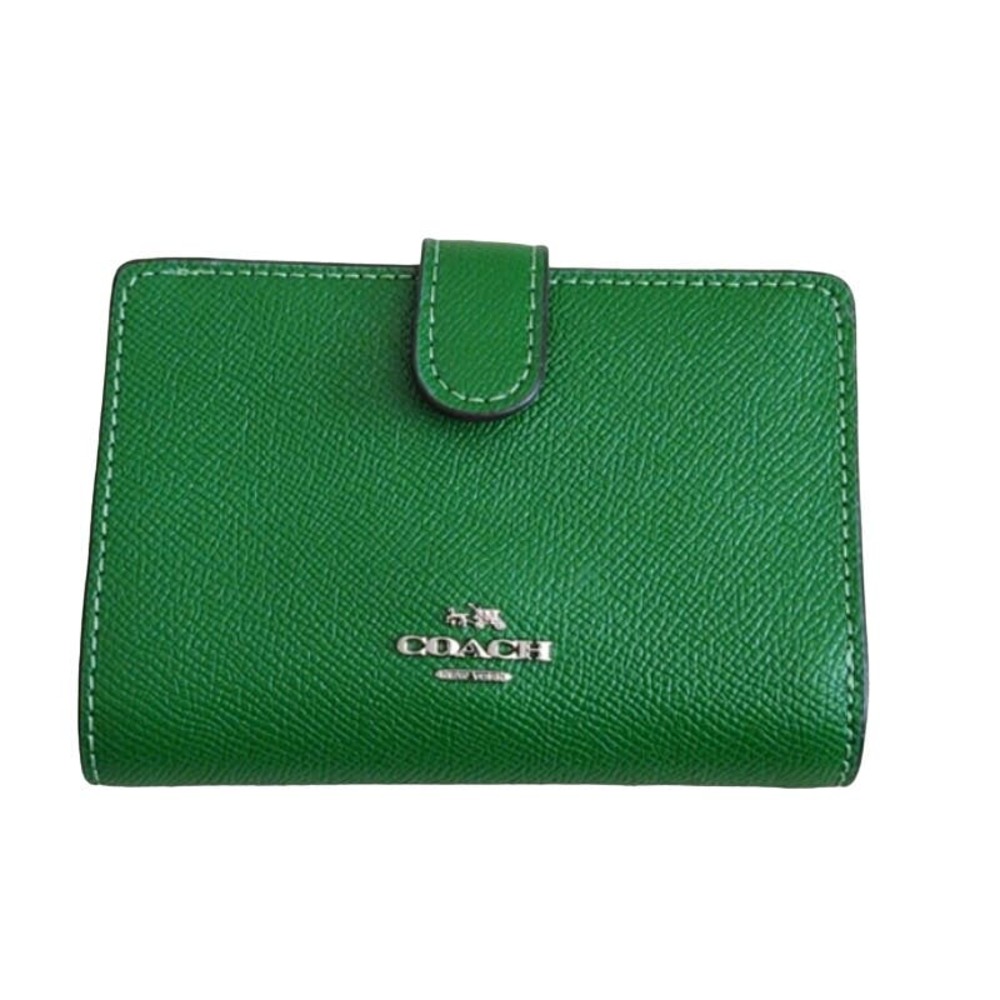 Green Leather Coach Wallet